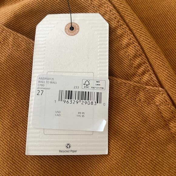 Billabong Wall To Wall Denim Cargo Pants Size 27 NWT $89 - Picture 4 of 10